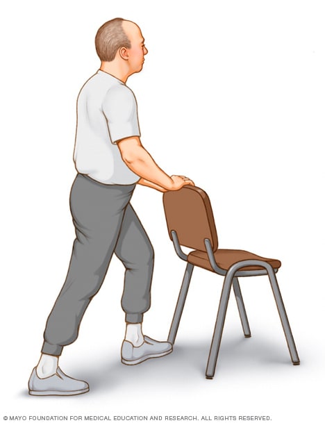 Time to Exercise: Calf Stretch in Standing