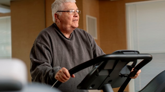 尼古丁依赖症中心住院治疗项目的参与者可以使用健身房。