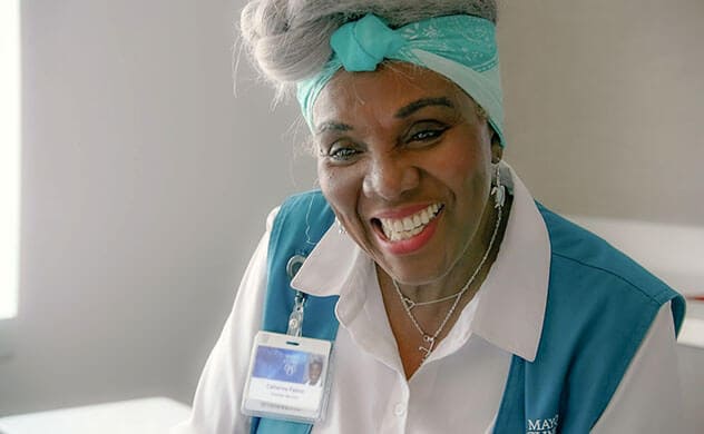 A Mayo Clinic volunteer.