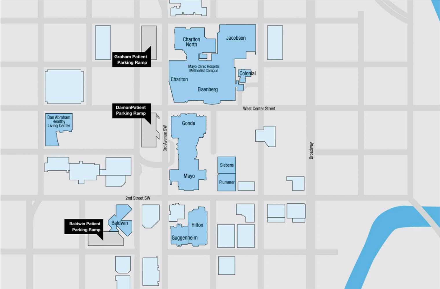 Mayo Clinic Rochester Building Map