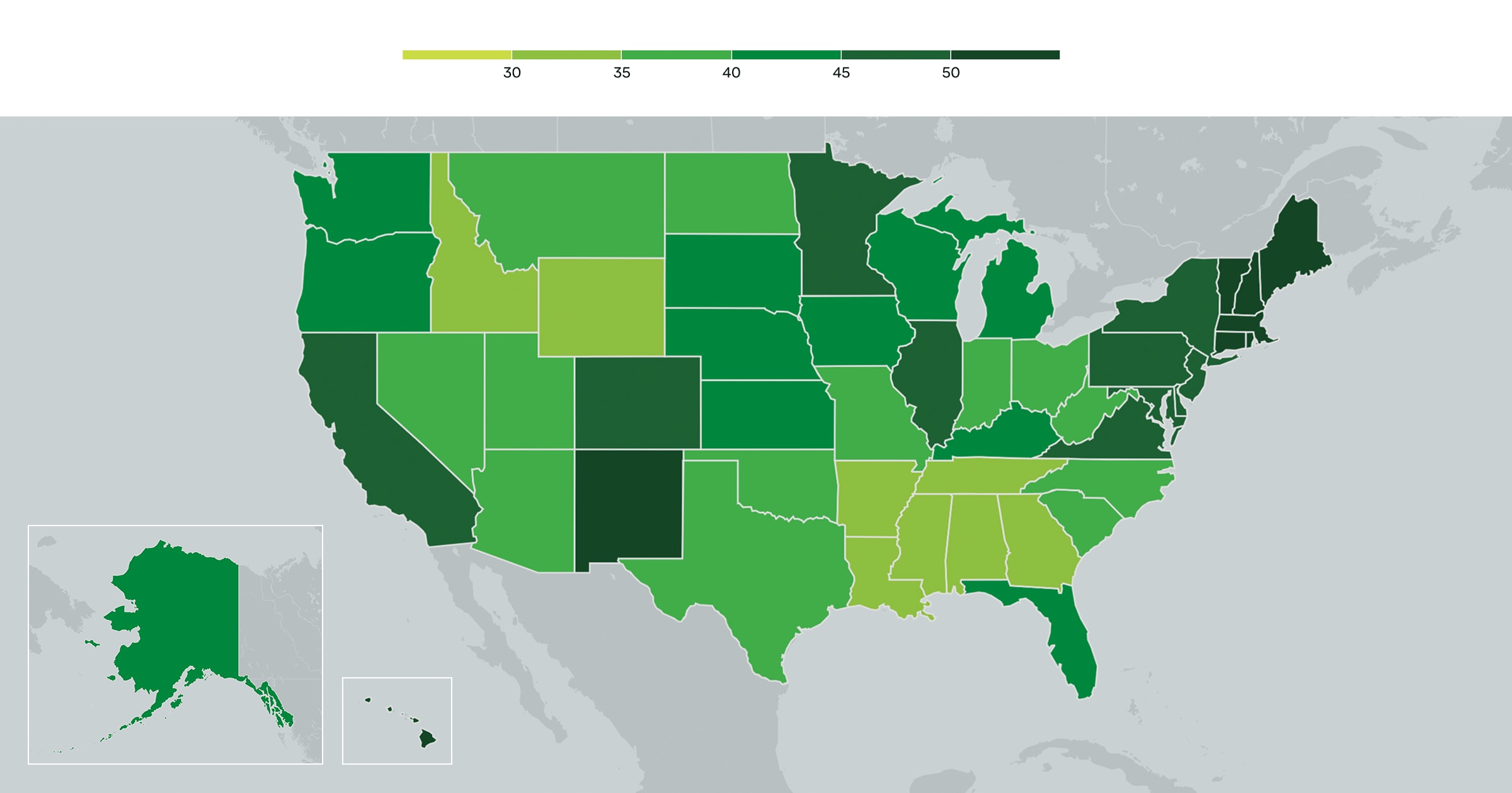 percentage of seniors vaccinated by state
